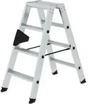 MUNK Aluminium-Stehleiter beidseitig begehbar 2 x 4 Stufen