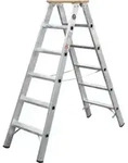 ILLER-LEITER Stufenstehleiter beidseit. 6 Stufen 51706
