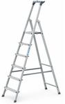 ZARGES Stufenstehleiter Aluufen 1seitig Plattform-H1240mm 4.9kg eloxHolme
