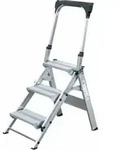MUNK Aluminium-Klapptreppe klappbarem B&uuml;gel 3 Stufen