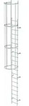 MUNK Einz&uuml;gige Steigleitern Steigh&ouml;he 5,60 m Aluminium blank