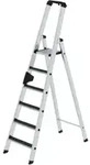 MUNK Aluminium-Stehleiter einseitig begehbar clip-step R13 1 x 6 Stufen