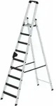 MUNK Aluminium-Stehleiter einseitig begehbar clip-step R13 1 x 9 Stufen