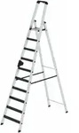 MUNK Aluminium-Stehleiter einseitig begehbar clip-step R13 1 x 10 Stufen