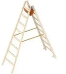 Layher Holzstehleiter 1053 2x8 Sprossen &Ouml;-Norm Z1501