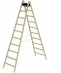 MUNK Holz-Stehleiter 10 Sprossen