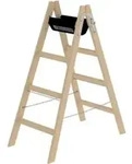 MUNK Holz-Stehleiter 4 Sprossen