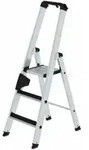 MUNK Aluminium-Stehleiter einseitig begehbar clip-step 3 Stufen