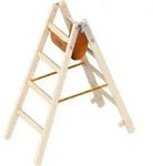Layher Holzstehleiter 1038 2x4 Sprossen