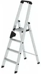 MUNK Aluminium-Stehleiter einseitig begehbar 1 x 4 Stufen