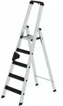MUNK Aluminium-Stehleiter einseitig begehbar relax step 1 x 5 Stufen
