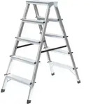 MUNK Standard-Stehleiter beidseitig begehbar 2 x 5 Stufen