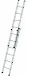 MUNK Aluminium-Schiebeleiter 2-teilig 2 x 6 Sprossen