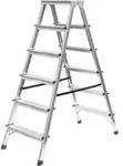 MUNK Standard-Stehleiter beidseitig begehbar 2 x 6 Stufen