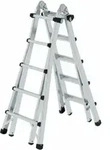 MUNK Aluminium-Teleskopleiter 4-teilig 4 x 5 Sprossen