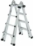MUNK Aluminium-Teleskopleiter 4-teilig 4 x 4 Sprossen