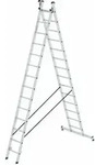 MUNK Aluminium-Mehrzweckleiter 2-teilig nivello&reg;-Traverse 2 x 14 Sprossen
