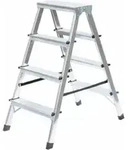 MUNK Standard-Stehleiter beidseitig begehbar 2 x 4 Stufen