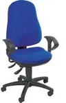 Topstar B&uuml;rodrehstuhl royalblau Lehnen-H.580mm Sitz-H.420-550mm ohne Armlehnen