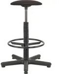 Drehhocker Goliath Kunstledersitz schwarz Sitzh&ouml;he 520-785 mm mit Gleiter und