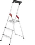 Hailo L60 StandardLine, Alu-Sicherheits-Stehleiter, 3 Stufen