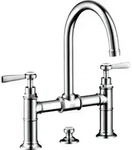 hansgrohe Zwei-Griff-Waschtischarmatur 220 Axor Montreux A 175mm, m Hebelgr.,