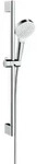 hansgrohe Brause-Set Crometta EcoSmart 9 l/min, wei&szlig;/chrom, 669mm Brausestange