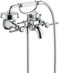 hansgrohe Zwei-Griff-Wandarmatur Axor Montreux AP, Ausl. 224mm, mit Hebelgriffen,