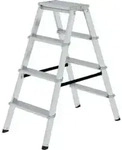 MUNK Aluminium-Stehleiter ML beidseitig begehbar 2 x 4 Stufen