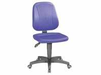 bimos Arbeitsdrehstuhl Unitec mit Rollen und Stoff blau Sitzhöhe 440-620 mm