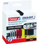 tesa Klettband extrastark 1mx50mm schwarz