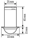 ESYLUX Deckeneinbau-Pr&auml;senzmelder PD-C 360i/8 mini 360Grad RW 8m UC