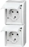 Busch-Jaeger SCHUKO-Zweifachsteckdose 20-02 EW-54