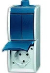Busch-Jaeger Kombination Steckd.+Se.schalter 2601/5/20EW-53-503