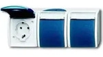 Busch-Jaeger Schuko-Steckdose 3f. waagerecht 2300/3 EWN-53