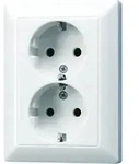 Jung SCHUKO-Steckdose aws 16A 250V 2-fach AS 5020 U WW