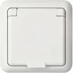 Elso UP-Steckdose IP44 reinwei&szlig; 225044