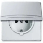 Busch-Jaeger Schuko-Steckdoseneinsatz IP44 alusilber 20 EUGK-33-101