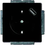 Busch-Jaeger Schuko/USB-Steckdose schwarz matt 20 EUCBUSB-885