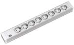 Bachmann 19Zoll Steckdosenleiste 8f H=52mm 8xSchutzk. ws 333.001