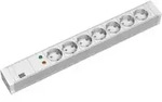 Bachmann 19Zoll Steckdosenleiste 7f PVC 7xSchutz.1x&Uuml;SS 333.604
