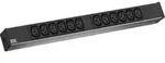 Bachmann Steckdosenleiste 19Zol. 12-fach 1HE IEC C13 schwarz
