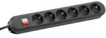 Bachmann Tischsteckdose 6f. 3,00m sw 381.151K