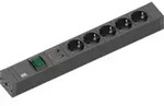 Bachmann Steckdosenleiste 5xSchutz Schalter &Uuml;bersp. 2m 420.0022