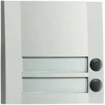 Grothe Klingeltaster 2fach 90x90x18,5mm, ws/sw DOMOLUX DUO