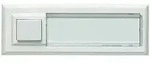 Grothe Klingeltaster AP 1fach 32x90x18mm,ws,o.bel. ETA 2122