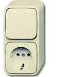 Busch-Jaeger Kombination Steckd.+We.schalter 2601/6/2300 EAP