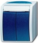 Busch-Jaeger Doppeltaster 2 Schliesser AP 2621 WN-53-205-101