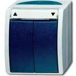 Busch-Jaeger Jalousietaster AP m.Beschriftungsbogen 2621/4 W-53