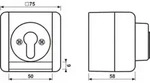Jung Schl&uuml;sselschalter 10AX 250V 1-pol. 834.18 W